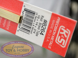 1/8" x 1/4" x 12" Rectangular Brass Tube 370-8264