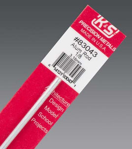 K & S Precision Metals #83043 - 1/8 x 12" Aluminum Rod