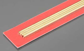 K & S Precision Metals #9864 - 2.5mm x .45mm x 301.5mm Diameter Round Brass Rod (4)