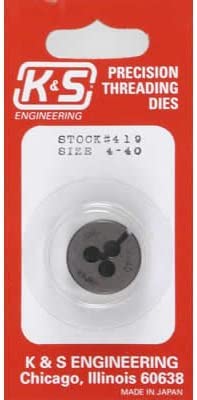 K & S Precision Metals #419 - Threaded Die 4-40