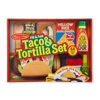 Fill & Fold Play Food Taco & Tortilla Set