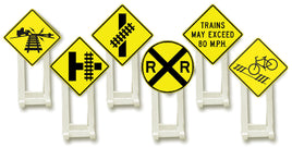 Railroad Crossing Signs Assorted O Scale