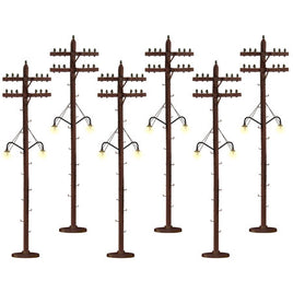 Telephone Poles Lighted O Scale