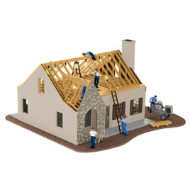 House Under Construction O Scale Building Kit