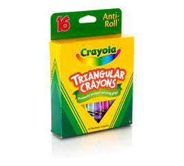 Crayola Crayons Anti-Roll Triangular - 16