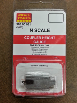 N Scale Standards Coupler Height Gauge