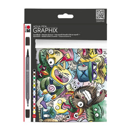 Aqua Pen Graphix Set 12-Colors: Mega Mash