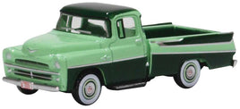 1957-1970 Forest Green And Misty Green Dodge D100 Sweptside Pickup