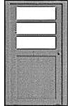 Entryway Door Type with Three-Panel Window