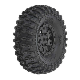 Hyrax Front/Rear 1.0" Tires Mounted 7mm Black Impulse (4 Pack)