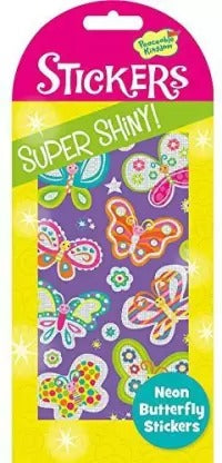Super Shiny Neon Butterfly Foil Sticker Pack