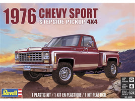 1976 Chevy Sport Stepside 4x4 Pickup (1/24th Scale) Plastic Vehicle Model Kit