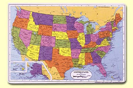 Map of the USA Placemat