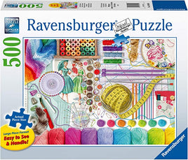 Needlework Station (500 Large Format Piece) Puzzle