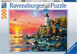 Lighthouse at Sunset (500 Piece) Puzzle