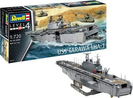 USS Tarawa LHA1 Assault Carrier Ship (1/720 Scale) Plastic Military Kit