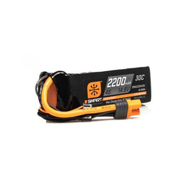 Smart RC LiPo Battery Pack: 2200mAh 4S 14.8V 30C with IC3 Connector (EC3 Compatible)