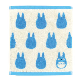 My Neighbor Totoro: Silhouette Towel Series Medium Blue Totoro (Wash Towel)