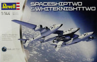 SpaceShipTwo and Carrier White Knight Two (1/144th Scale) Plastic Aircraft Model Kit