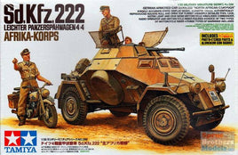 SdKfz 222 Panzerspahwagen Afrika Korps Tank (1/35 Scale) Plastic Military Kit