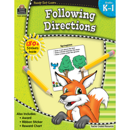 Following Directions, Grade K-1
