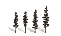 Woodland Classic Trees Ready Made Standing Timber 4 to 6" Tall (4 Pack)