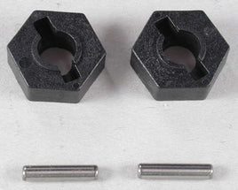 Hex Wheel Hubs, steel(2)/ axle pins (2.5x12mm)(2)