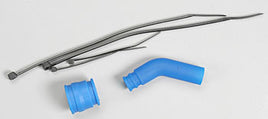 Traxxas Revo Pipe Coupler (Blue) / Exhaust Deflector / Ties
