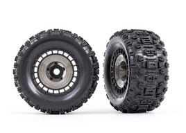 Tires & Gray Wheel covers/Sledgehammer