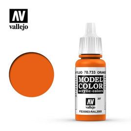 Fluorescent Orange (#207) Model Color Acrylic Paint 17mL