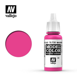 Fluorescent Magenta (#208) Model Color Acrylic Paint 17mL