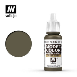 US Olive Drab (#93) Model Color Acrylic Paint 17 ml