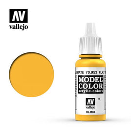 Flat Yellow (#15) Model Color Acrylic Paint 17 ml