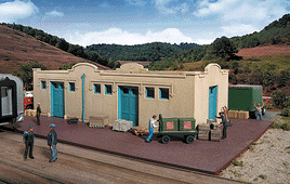 Mission-Style Freight House Kit HO Scale 933-2921