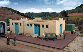 Mission-Style Freight House Kit HO Scale