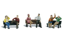 People on Benches HO Scale