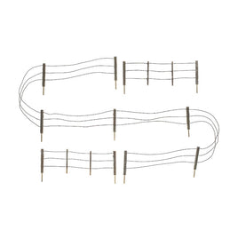 Barbed Wire Fence Kit with Gates, Hinges & Planter Pins
