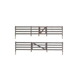 Rail Fence - Kit with Gates, Hinges & Planter Pins