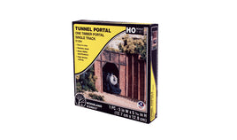 Timber Single Tunnel Portal HO Scale