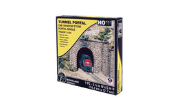 Random Stone Single Tunnel Portal HO Scale