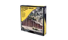 Timber Retaining Wall (3 pcs.) HO Scale