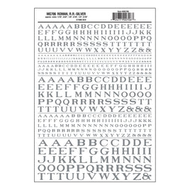 Roman Letter Silver Decals