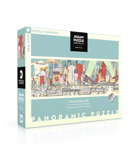 Walking New York (1000 Piece) Panoramic Puzzle