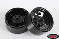 Pro10 1.9" Steel Stamped Beadlock Wheel, Black (4)