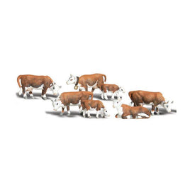 Scenic Accents(R) Animal Figurines Hereford Cows