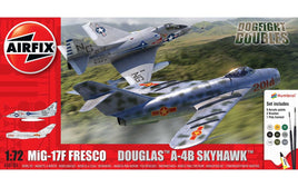 MIG-17F Fresco/Douglas A-4B Skyhawk (1/72 Scale) Aircraft Model Kit
