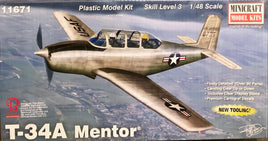 T-34A Mentor (1/48th Scale) Plastic Military Aircraft Model Kit