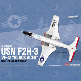 USN F2H-3 VF-41 "Black Aces" (1/72 Scale) Aircraft Model Kit
