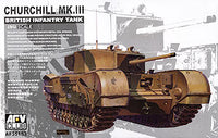 Churchill Mk.III British Infantry Tank (1/35 Scale) Plastic Military Kit