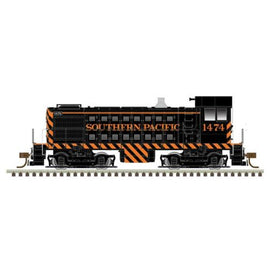 Alco S4 Standard DC Master Silver Southern Pacific 1474. Black and orange
